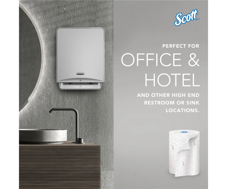 Scott 1-Ply White High-Capacity Hard Roll Towel (7.5 in. x 1150 ft., 6 RL/CS)
